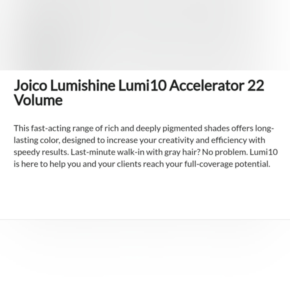 Joico - Lumishine Lumi10 Accelerator 22 Volume - Picture 2 of 2